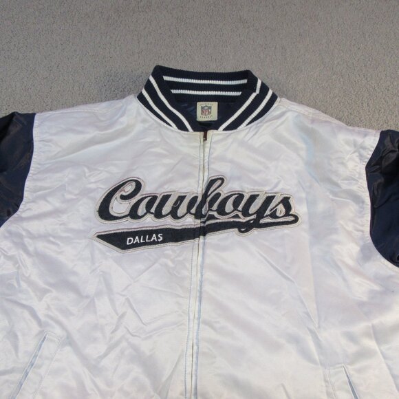 Dallas Cowboys Gridiron Reversible Jacket – Men’s Large – White/Blue – NFL Class - Picture 9 of 16